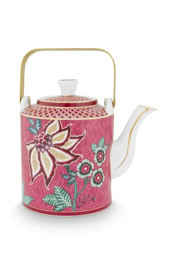 Online Pip Studio Oriental Flower Festival Teekanne Dunkel Medium Rosa