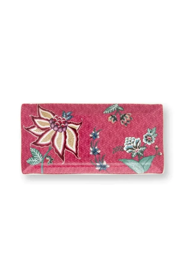 Fashion Pip Studio Oriental Flower Festival Sushi Set Dunkel Rosa