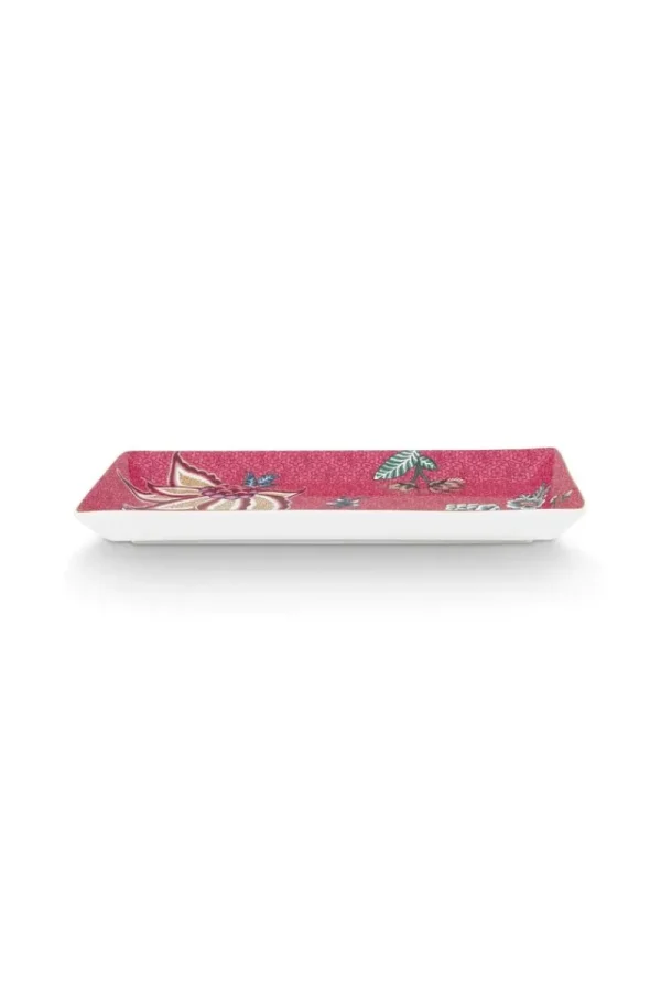 Fashion Pip Studio Oriental Flower Festival Sushi Set Dunkel Rosa