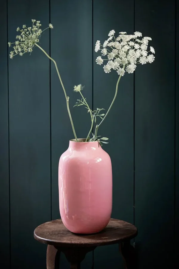 Sale Pip Studio Ovale Metall Vase Old 30cm Rosa