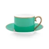 Clearance Pip Studio Pip Chique Cappuccino Tasse & Untertasse Grün