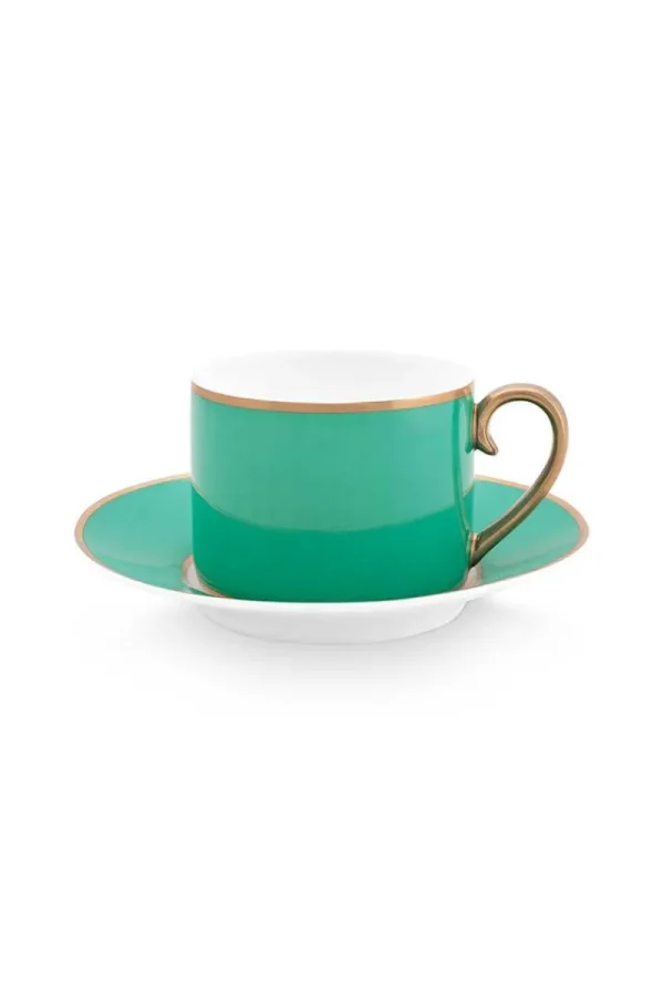 Clearance Pip Studio Pip Chique Cappuccino Tasse & Untertasse Grün