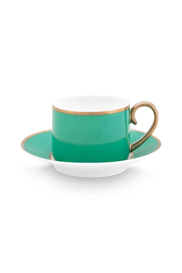 Clearance Pip Studio Pip Chique Espresso Tasse & Untertasse Grün