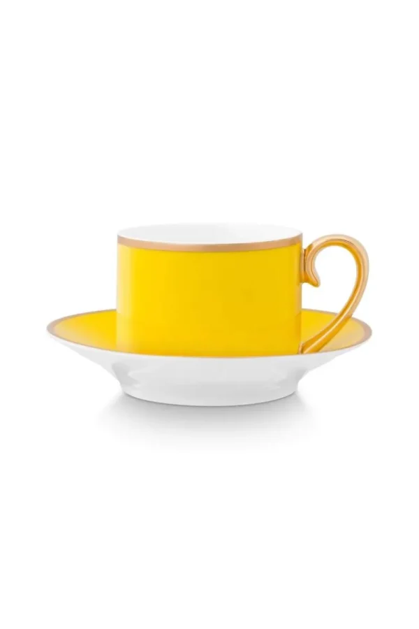 Sale Pip Studio Pip Chique Espresso Tasse & Untertasse Gelb