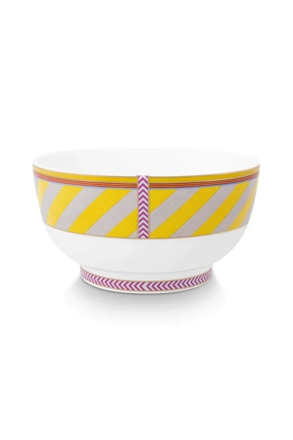 Flash Sale Pip Studio Pip Chique Stripes Schale 20.5cm Gelb