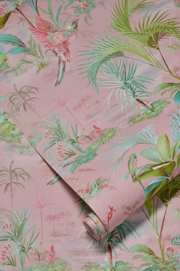 Discount Pip Studio Palm Scene Vliestapete Rosa