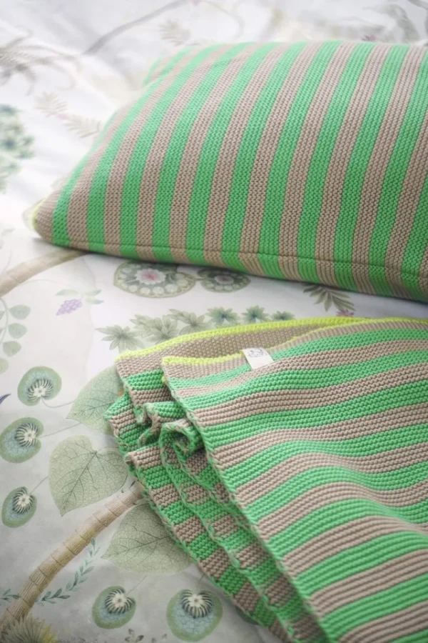 Discount Pip Studio Quilt Bonsoir Stripe Grün