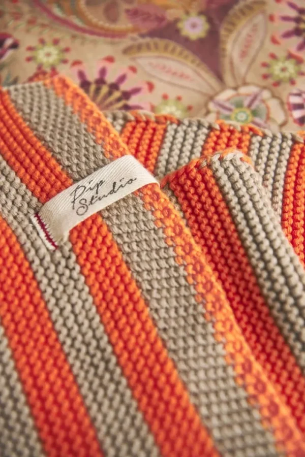 Sale Pip Studio Quilt Bonsoir Stripe Orange