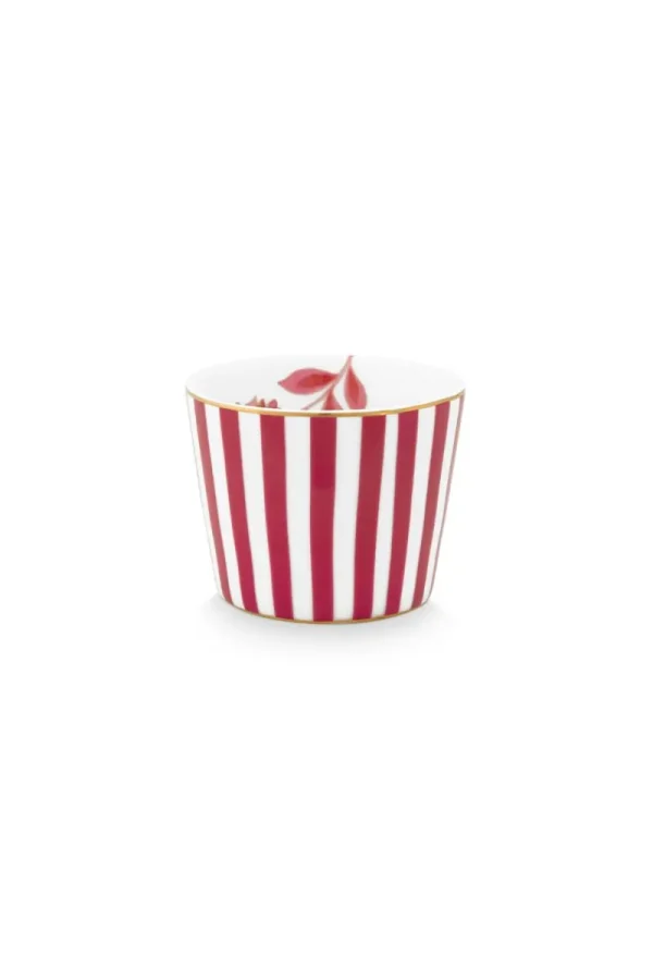 Shop Pip Studio Royal Stripes Eierbecher Dunkelrosa