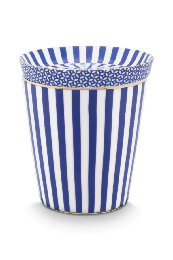 New Pip Studio Royal Stripes Tasse & Teebeutelablage Blau