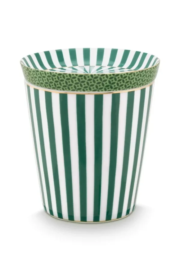 Hot Pip Studio Royal Stripes Tasse & Teebeutelablage Grün