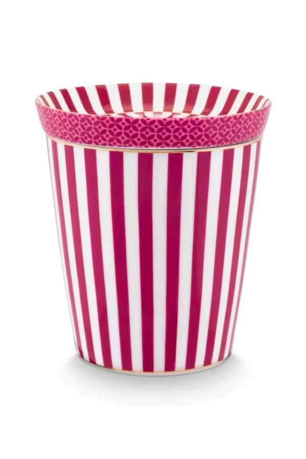 Store Pip Studio Royal Stripes Tasse & Teebeutelablage Dunkel Rosa