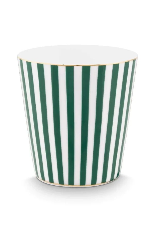 Hot Pip Studio Royal Stripes Tasse & Teebeutelablage Grün