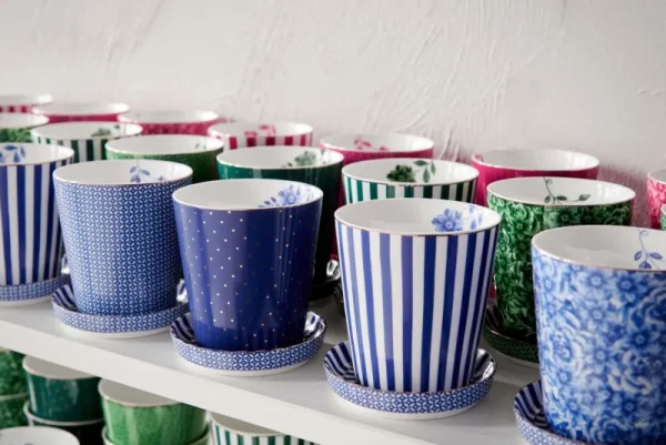 Sale Pip Studio Royal Stripes Tasse Fliesen & Teebeutelablage Blau