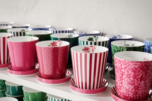 Fashion Pip Studio Royal Stripes Tasse Fliesen & Teebeutelablage Rosa