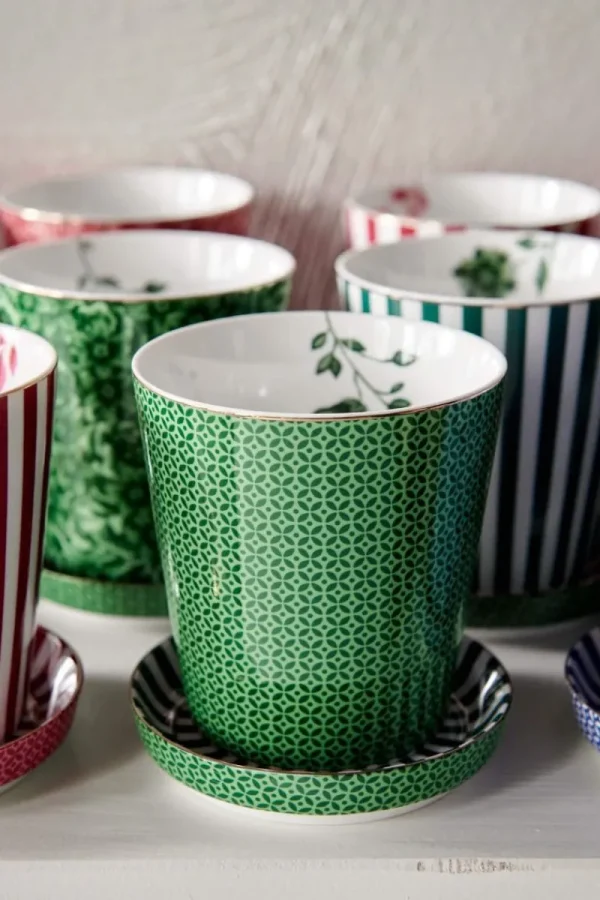 Cheap Pip Studio Royal Stripes Tasse Fliesen & Teebeutelablage Grün