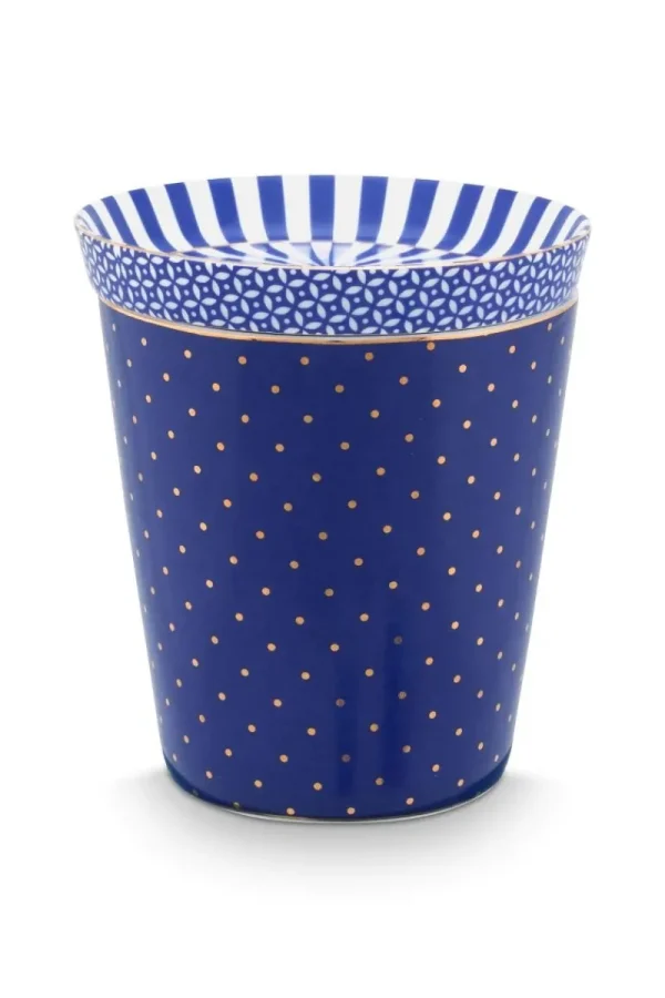 Hot Pip Studio Royal Stripes Tasse Punkte & Teebeutelablage Blau