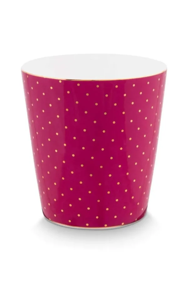 Fashion Pip Studio Royal Stripes Tasse Punkte & Teebeutelablage Dunkel Rosa