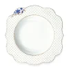 Best Sale Pip Studio Royal White Suppenteller Golden Dots 23,5 cm