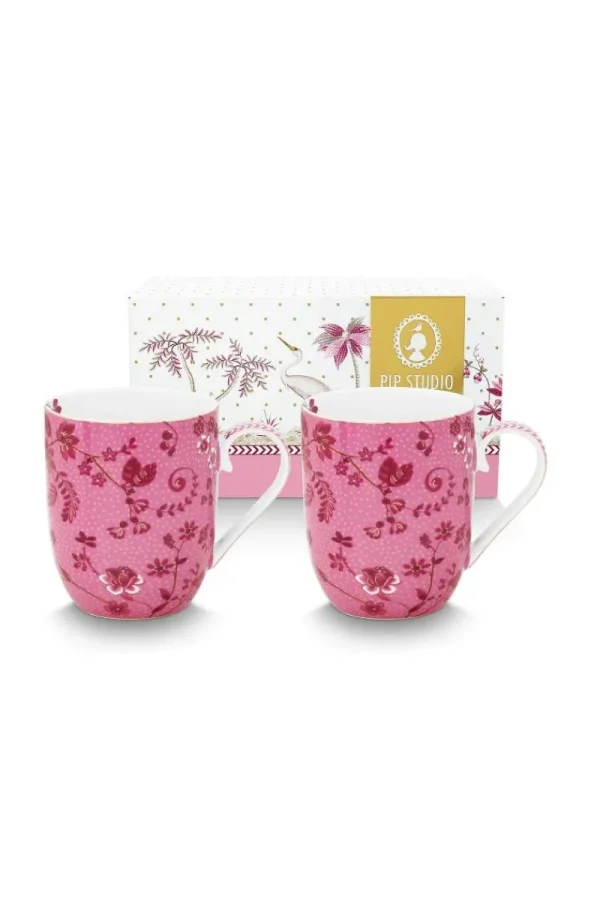 Best Pip Studio Set/2 Tassen Klein Jolie Blumen Rosa