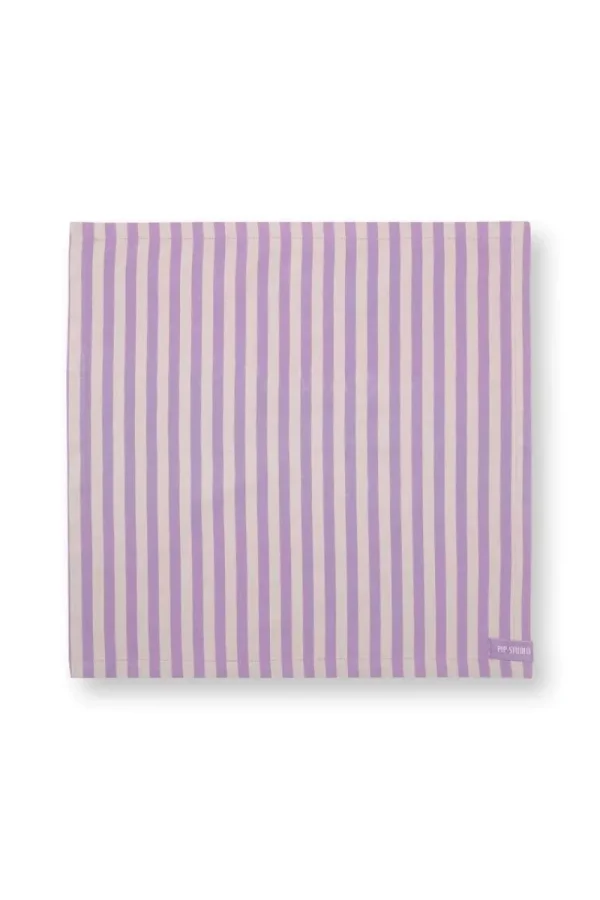 Clearance Pip Studio Stripes Set/4 Servietten Lila Violett