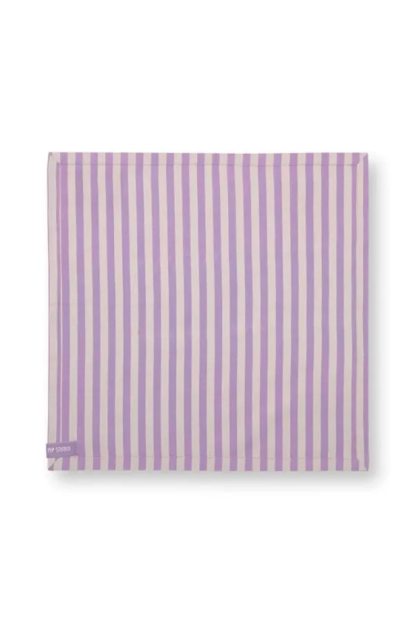 Clearance Pip Studio Stripes Set/4 Servietten Lila Violett