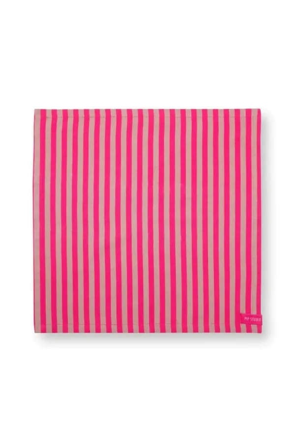 New Pip Studio Stripes Set/4 Servietten Rosa