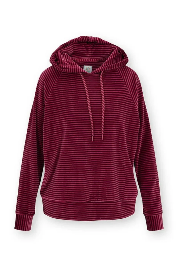 Cheap Pip Studio Tamari Pullover Velvet Little Sumo Stripe Rosa Rot