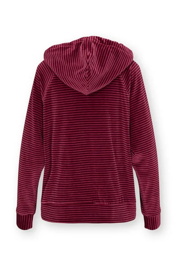 Cheap Pip Studio Tamari Pullover Velvet Little Sumo Stripe Rosa Rot