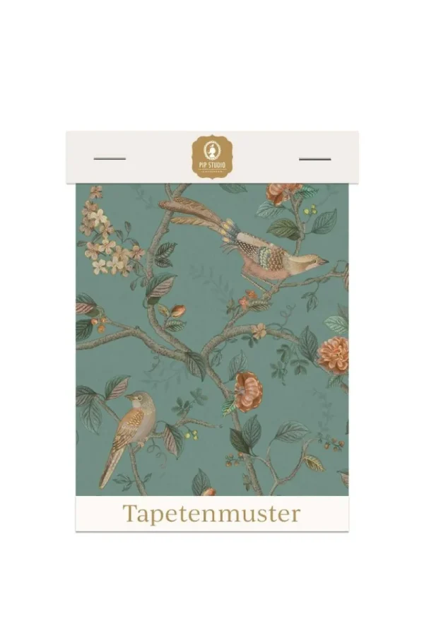 Best Sale Pip Studio Tapetenmuster Good Nightingale Petrol