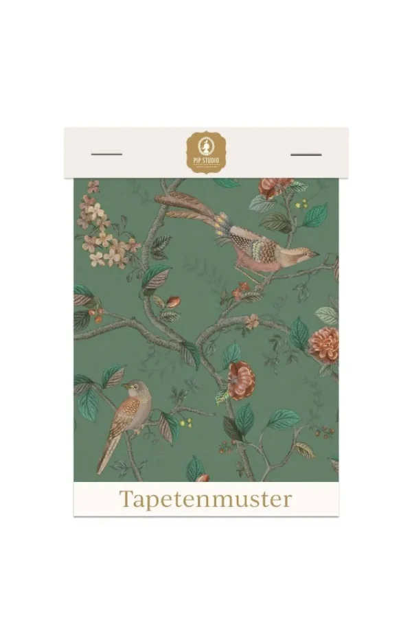 Cheap Pip Studio Tapetenmuster Good Nightingale Grün