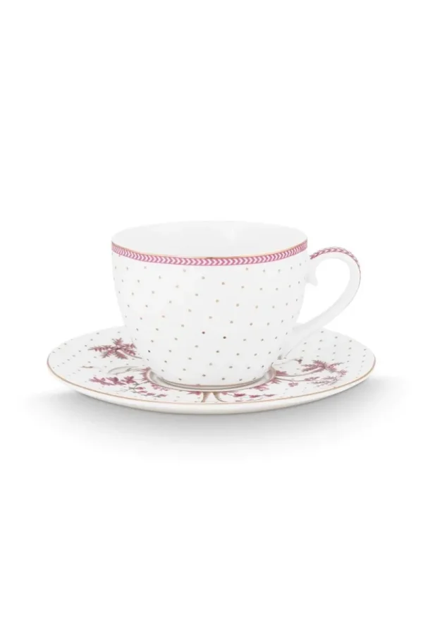 Online Pip Studio Tasse & Untertasse Jolie Punkte Gold Rosa