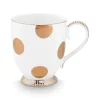 Hot Pip Studio Tasse Gross Dot Delight Weiss-Gold