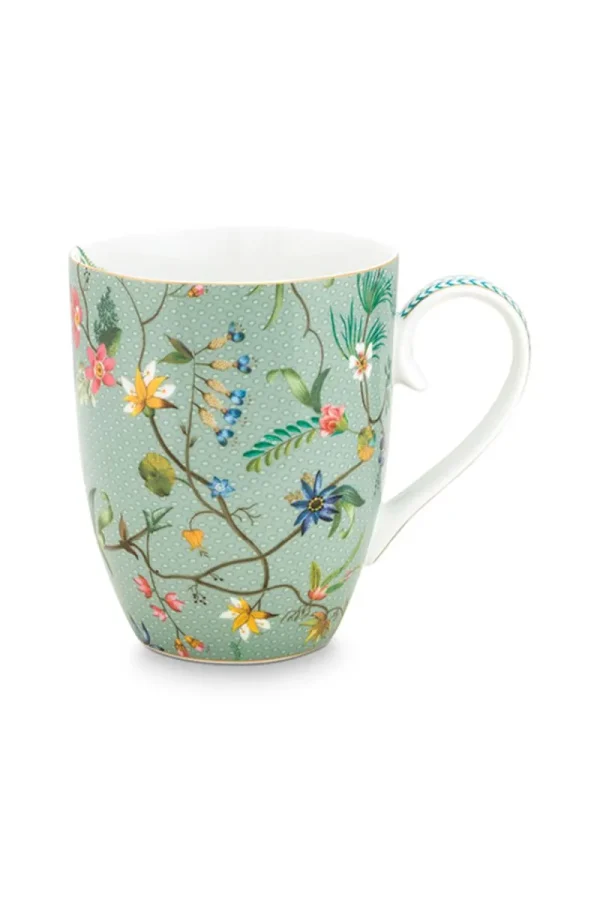 Hot Pip Studio Tasse Gross Jolie Blumen Blau