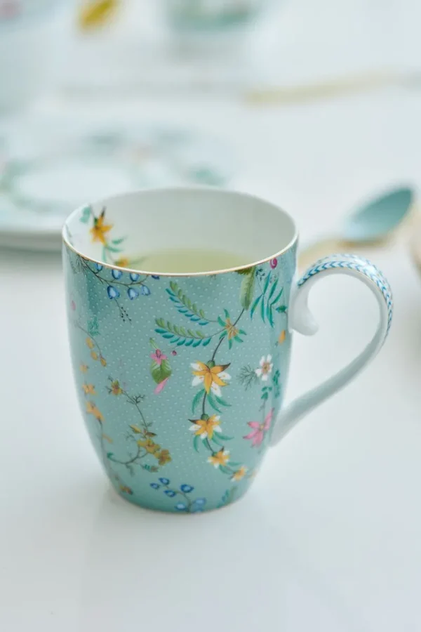 Hot Pip Studio Tasse Gross Jolie Blumen Blau