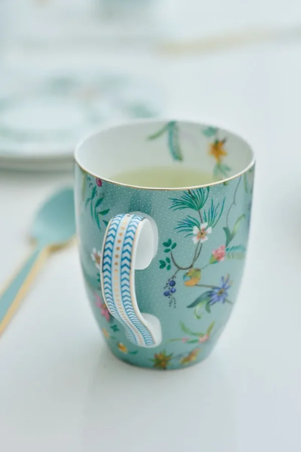 Hot Pip Studio Tasse Gross Jolie Blumen Blau