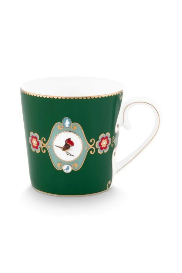 Best Pip Studio Tasse Gross Love Birds Medallion Dunkel Grün