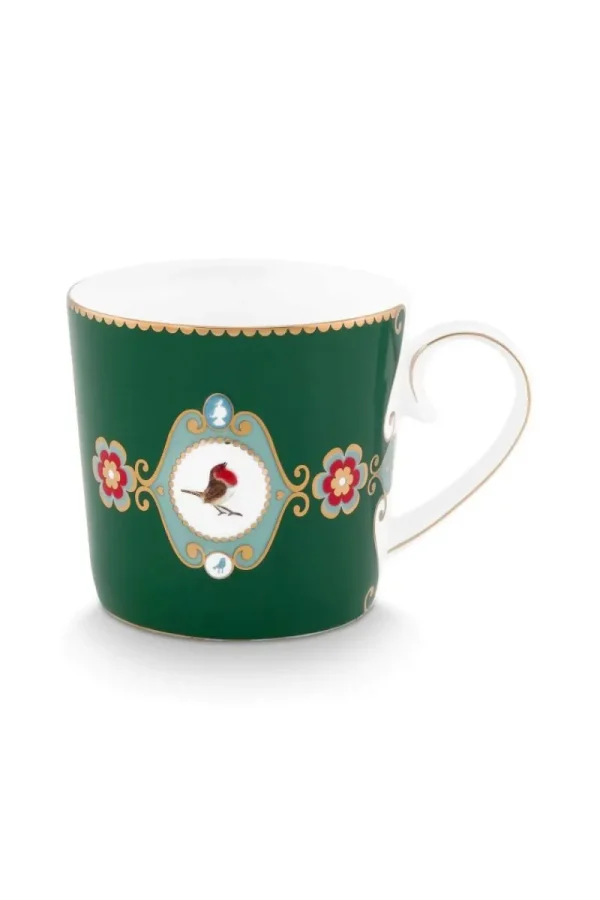 Store Pip Studio Tasse Klein Love Birds Medallion Dunkel Grün