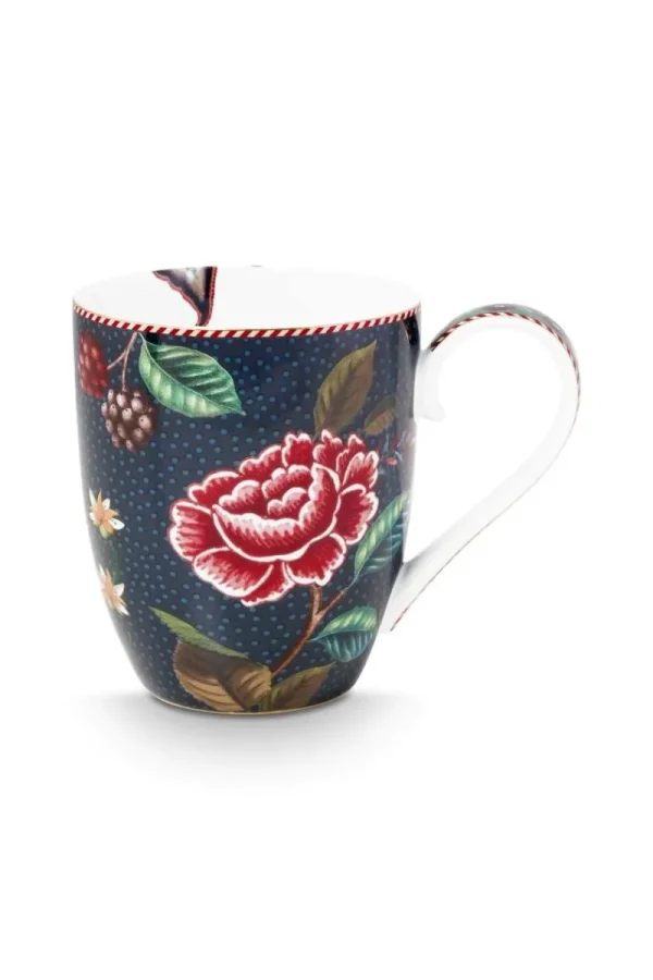 Hot Pip Studio Tasse XL Flower Blues Blau