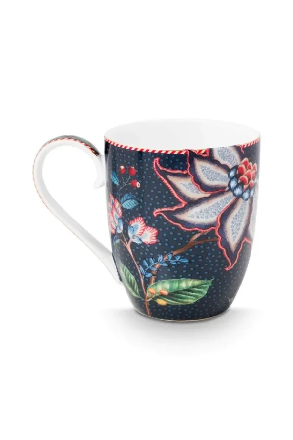 Hot Pip Studio Tasse XL Flower Blues Blau