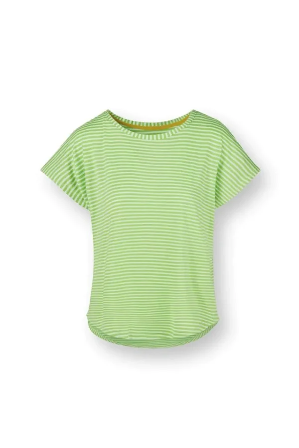 Discount Pip Studio Tatum Top Kurze Ärmeln Little Sumo Stripe Grün