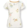 Discount Pip Studio Tilly Top Kurze Ärmeln Blossom Chique Weiss