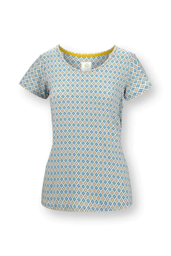 Sale Pip Studio Tilly Top Kurze Ärmeln Mojo Blau