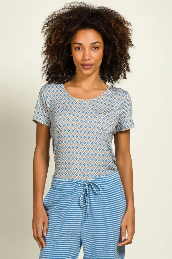 Sale Pip Studio Tilly Top Kurze Ärmeln Mojo Blau