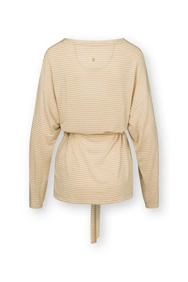 Cheap Pip Studio Timberly Top Lange Ärmeln Little Sumo Stripe Sand