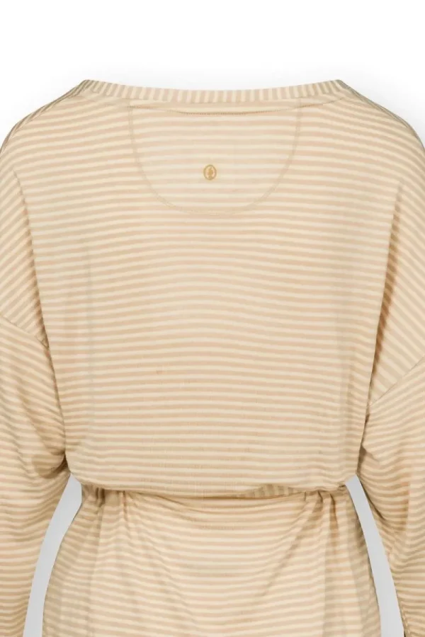 Cheap Pip Studio Timberly Top Lange Ärmeln Little Sumo Stripe Sand