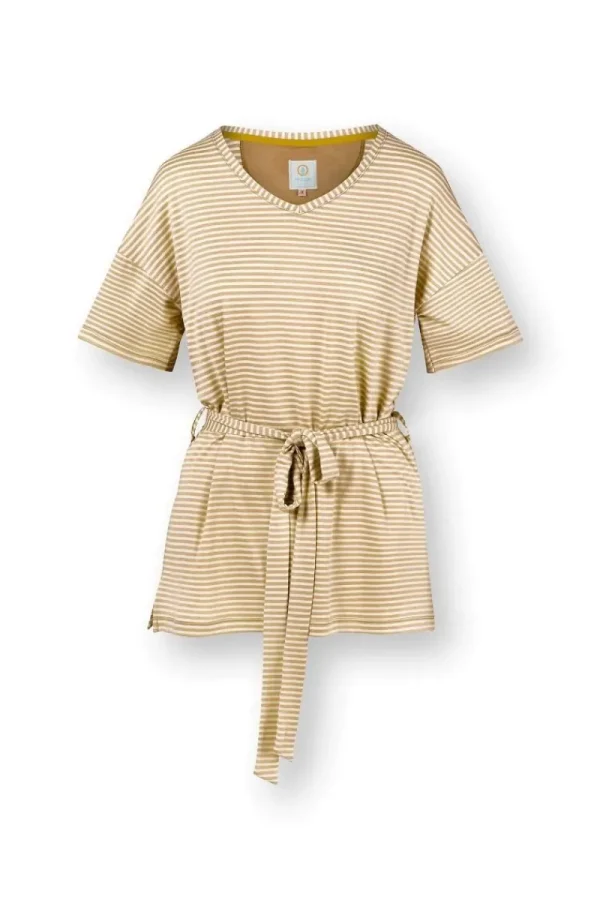 Best Pip Studio Tonya Top Kurze Ärmeln Little Sumo Stripe Sand