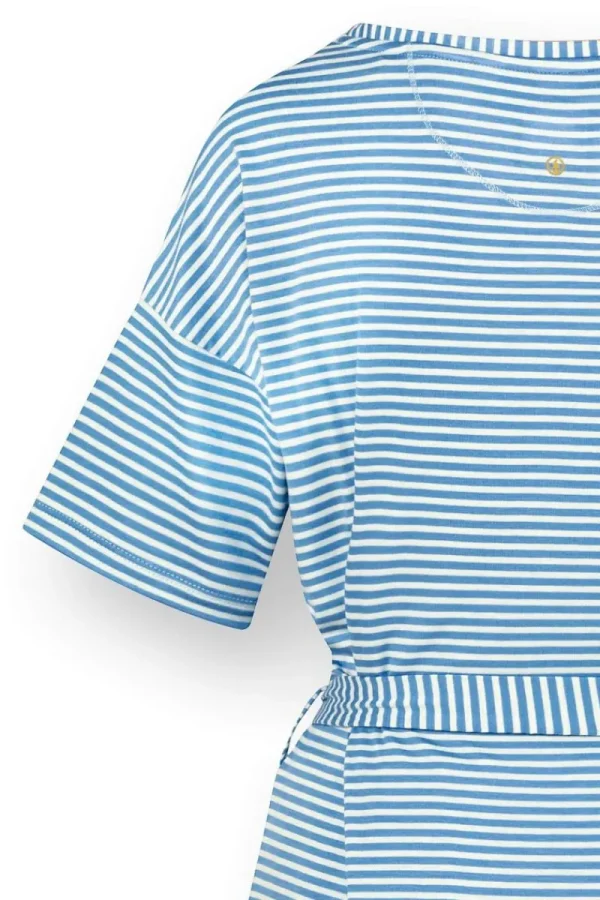 Flash Sale Pip Studio Tonya Top Kurze Ärmeln Little Sumo Stripe Blau