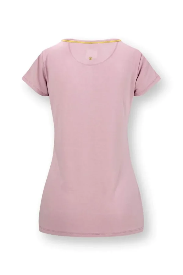 Fashion Pip Studio Toy Top Kurze Ärmeln Solid Rosa