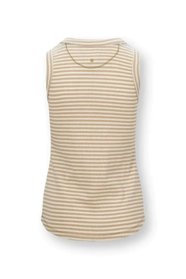 Shop Pip Studio Trinity Ärmellos Top Little Sumo Stripe Sand